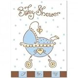 Baby Joy Blue Party Invitations for 8 Guests by Fun To Collect [並行輸入品]