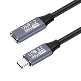 USB Type-C 延長ケーブル 2M タイプc 延長コード 【20Gbpsデータ転送 240W急速充電】 USB3.2 Gen2標準 PD3.1対応 ノートパソコン、タブレット、スマートフォン等USB C機種対応