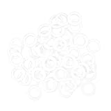 F Fityle 50個入り　全2サイズ　Oリング　PTFEワッシャー　PTFEフラットガスケット　-180℃-250℃　耐久性 - 3/4インチ