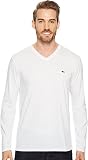 Lacoste メンズ 長袖 ジャージー ピマ Vネック Tシャツ US サイズ: 3X-Large カラー: ホワイト