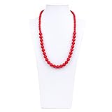 Bumkins Nixi Ciclo Silicone Teething Necklace, Red by Bumkins