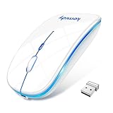 マウス 無線 【極薄型・静音・高感度】 ワイヤレスマウス Bluetooth5.3 静音クリック 3DPIモード ブルートゥース 2.4GHz 節電モデル 7色ライト 光学式 持ち運び便利 Type-C充電式 スリープモード 瞬時接続 小型 高耐久性 パソコン オフィス ゲーム Mac/Windows/Surface/PC/Macbookに対応