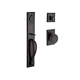Baldwin FDLONXRUSRSR481 Reserve Full Dummy Handleset Longview x Rustic with Rustic Square Rose in Da