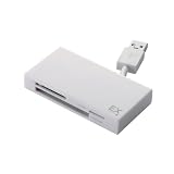 【2013年モデル】エレコム カードリーダー USB3.0 ケーブル収納タイプ ホワイト MR3-K005WH
