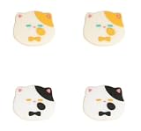 YOCORE Switch スティックカバー 4枚入れ Switch 従来/有機ELモデル/Lite 対応 取り付け簡単 滑り止め ジョイコン アナログスティック カバー 親指グリップキャップ (可愛い猫)