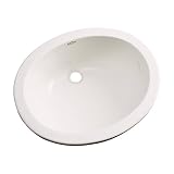 Dekor Sinks 88001 Ellsworth Cast Acrylic Under Counter Bathroom Sink, Bone [並行輸入品]