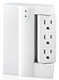 6 Outlet Swivel Mount Socket - Side Socket 6 Outlet Surge Protector Swivel Wall Power Strip - For Ho