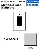 Leviton 80401-ngy Wallplate 1-gangデコラ標準サイズナイロン – グレー( Pkg of 24 )