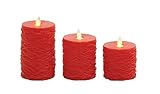 Deco 79 54888 Flamless Candle Remot Set of 3 by Deco 79