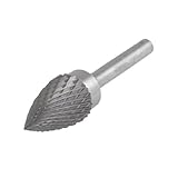 uxcell ロータリーファイル　円錐形　ツリー状　尖端　16 x 25 mm　超硬　カービング　交換