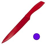 ProfessionalソリッドカラーCarvingナイフ、12.75-inch Long Carving Knife レッド