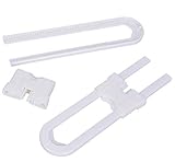ALDORADO 2 Pcs Set Baby Safety U Shape Door Lock White [並行輸入品]