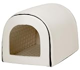 PetStyle 犬 猫 ベッド ドームハウス ペットベッド 冬用 折りたたみ 洗える 猫ハウス 犬ハウス 室内 冬 ふわふわ 暖か おしゃれ ドーム型 ペットハウス XLサイズ 高保温 小型犬 中型犬 寒さ対策 (秋冬/ブラック)