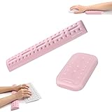 UnivoColors マウス/キーボード用リストレスト ２個セット アームレスト 手首＆肘置き 人間工学デザイン 疲労低減 柔らかい素材 