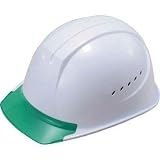 谷沢製作所:タニザワ エアライト搭載ヘルメット通気孔付き(PC製・透明ひさし型) 1610-JZV-V3-W3-J 型式:1610-JZV-V3-W3-J