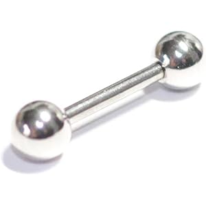 ストレートバーベル 1.0mm(18G) / 1.2mm(16G) / 1.6mm (14G) ボディピアス 316L サージカル ステンレス シルバー