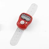 uxcell　数取器 カウンター　プラスチック　デジタル　フィンガー円周5-9cm　LCDフィンガー　10g　5桁　タリーカウンター