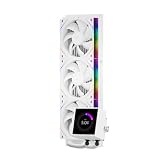 TR Thermalright Peerless Vision 360 ARGB White CPU AIOクーラー、PC 360仕様水冷システム、3.95インチIPS液晶画面（解像度480x480）、AM4/AM5対応；Intel 1700/1851、3基ワイヤレス接続ファン