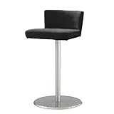 オリバー ダイニング ハイカウンターチェア スチール ビニールレザー張り シルバー×ブラック (S・CS-133・ST+BL-08J)