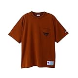 [チャンピオン] シャツ Tシャツ 半袖 丸首 COTTON USA 綿100% Relax Fit ロゴ刺繍 バックラバープリント Jock Tag ショートスリーヴTシャツ C3-C304 メンズ ブラウン