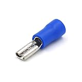 Baomainブルーメスワイヤコネクタ絶縁スペード電気圧着端子16 – 14 AWG 2.8 X 0.5 MM 100パック