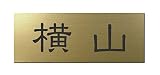 丸三タカギ 彫り込み済表札 アクリル APG2-G-1-1-横山 【完成品】