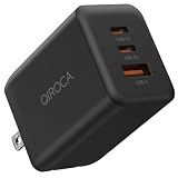 QIROCA PD対応 65W Type-C急速充電器 小型ACアダプタ ノートPC対応 (ブラック)