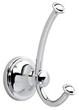 DELTA 132890 Silverton, Bath Hardware Accessory, Double Robe Hook, Polished Chrome [並行輸入品]