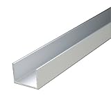 e-kanamono アルミチャンネル 2.0x20(内寸16)x12x4000mm(2M+2M) アルマイトシルバー