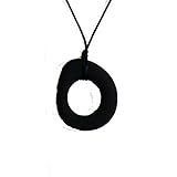 Eternity Chew Teething Pendant Mystery by Gumigem - Silicone Teething Jewellery (Black) by Gumigem