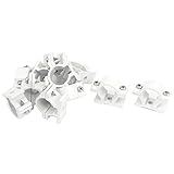 uxcell　パイプクランプ　20mm径　水道パイプ　スクリューマウント　アルミニウム合金　12個