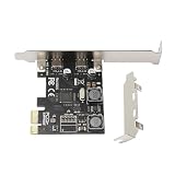 2 ポート USB 3.1 (10Gbps) PCIe カード スーパー スピード PCIExpress X1 から TypeC ホスト コントローラー カード Type-C PCIe アダプター コネクタ