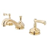 キングストン真鍮ks116 FL Royale Widespread洗面所蛇口 8-Inch Adjustable Center KS1162FL