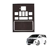 Kylorune 新型アルファード/ヴェルファイア 40系に対応 アクセサリー ルームライトパネル オーバーヘッドコンソールパネル フロントルームランプガーニッシュ 専用 グッズ 内装パーツ(艶消し木目調)