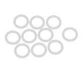 uxcell Oリングシールリング シリカゲル ガスケットワッシャー 11mm x 2mm 10個入り