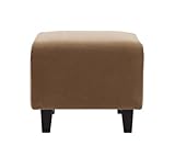 20色から選べる!カバーリングソファ・スタンダードタイプ・オットマン/マロンベージュ/角錐/ダークブラウン