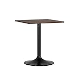 arne テーブル 木製 高さ70cm ダイニングテーブル ソファーテーブル カフェテーブル 会議室 幅60cm straight 600 ブラウン×ブラック