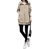 風を通さないアウターレディース ジャンパー レディース 軽量 フード付き レディースアウター ブルゾン ウィンドブレーカー スタジャン アウター カジュアル アウトドア 秋 冬 春 コートレディース パーカー 上着 (L, ベージュ)