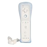 WISHAVE Wireless Remote Controller with Protective Silicone Case and Wrist Strap for Nintendo Wii - 