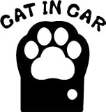 Sticker Shop Haru CAT IN CAR 猫の手 ブラック