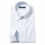 [フレックスジャパン] UNIVERSAL LABORATRY 綿100％ノーアイロン レギュラーフィット 長袖シャツ メンズ 5202オフホワイト