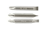 Forney 70891 Double Ended Bit Slotted and Phillips Combo Pack, 3-Piece [並行輸入品]