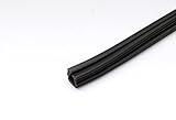 (溝幅11mm※ガラス6.8mm用×10ｍ) ガラス窓ゴムパッキン 黒色/ビート グレチャン グレイジングチャンネル ガラス 硝子 窓 ゴム パッキン サッシ 交換 DIY ガラス工具 工具