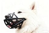 犬用マズル 犬口輪 犬 くちわ 噛みつき防止 小型犬 無駄吠え防止 拾い食い防止グッズ 柔らかい素材 通気性 飲みやすい サイズ調整可能 中型犬 犬用訓練用品 (M)