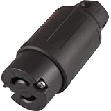 アメリカン電機:アメリカン電機 引掛形 ナイロンコネクタボディ 2P20A250V 2224N 型式:2224N