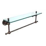 Allied Brass AP-1TB/22-VB Glass Shelf with Towel Bar, 22-Inch x 5-Inch [並行輸入品]
