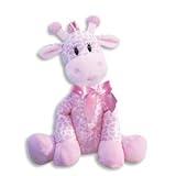 9インチGiraffe Rattle for Girl / Baby Rattle / Plush Rattle /ベビーシャワーギフト/新生児ギフト