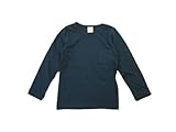 (ティッタン) TTITTANG 子供服 ポケット付き 長袖Ｔシャツ 全7色 男の子 女の子 ロンＴ 無地 綿 キッズ ベビー ( ブルー / 90 )