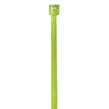 Aviditi CT422G Nylon Cable Tie, 4 Length x 3/32 Width, Fluorescent Green (Case of 1000) by Aviditi