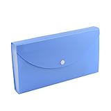 uxcell ファイルホルダー ビルホールダー PVCカバー 領収書オーガナイザ 12コンパートメント